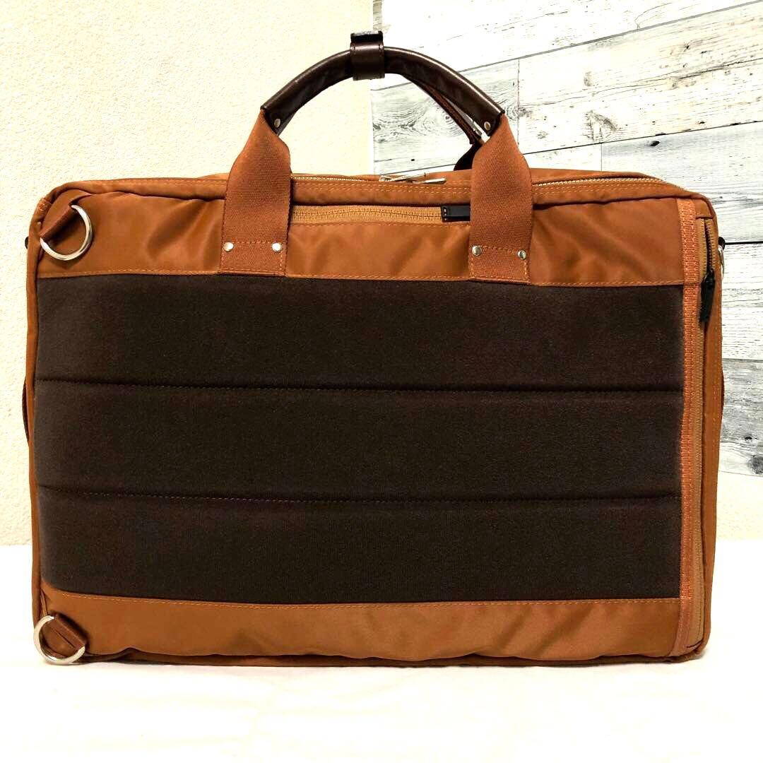 超美品✨人気 ポーター リフト ビジネスバッグ3way 2層 A4可 ブラウン