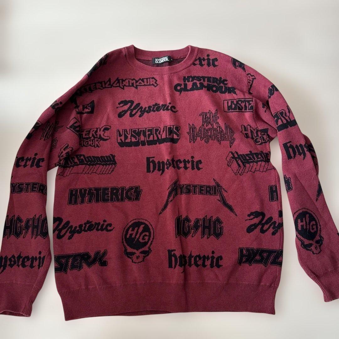 MSH02　HYSTERIC GLAMOUR ロゴニット　L