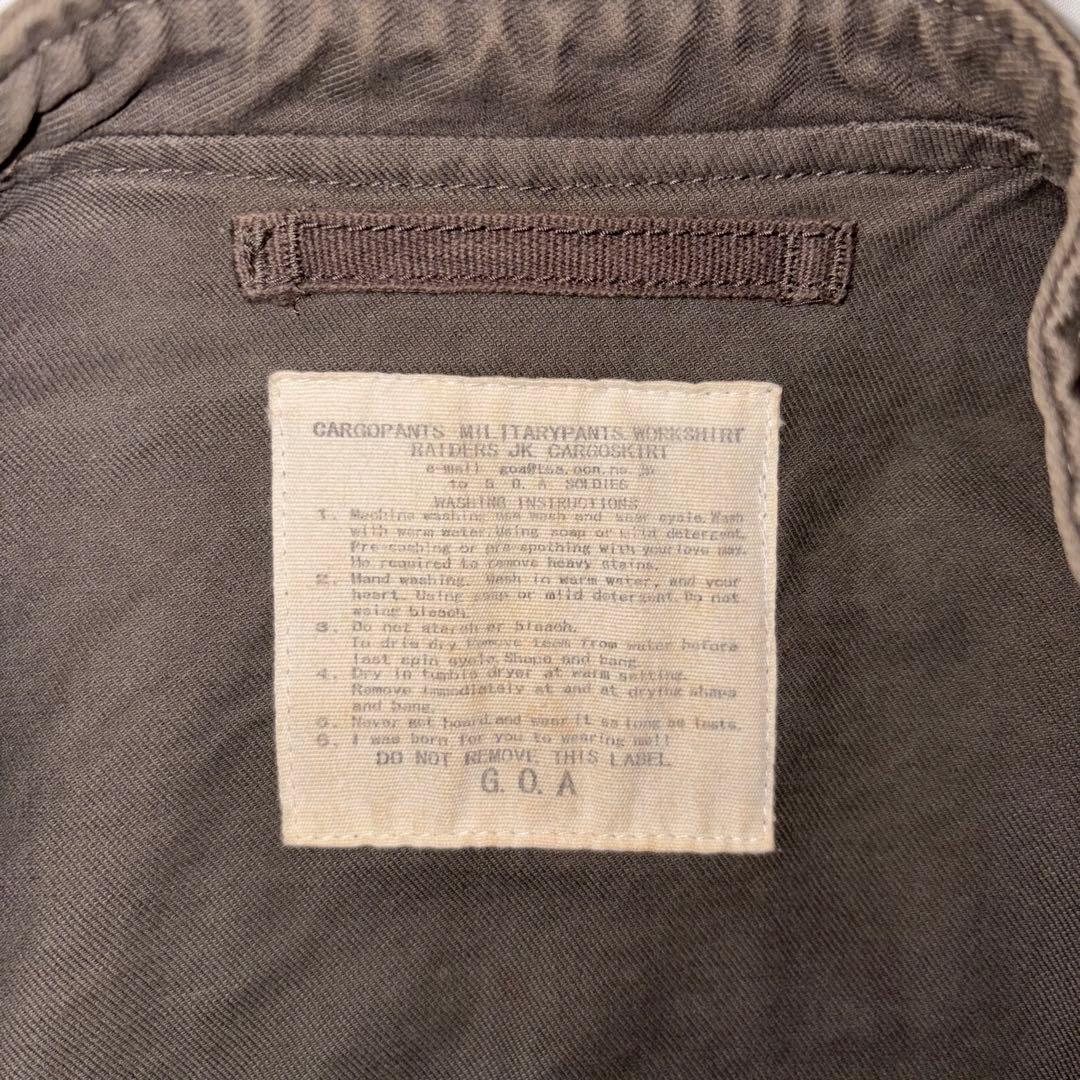 G.O.A カーキ　ジャケット　ナポレオンジャケット　ミリタリージャケッ Y2K