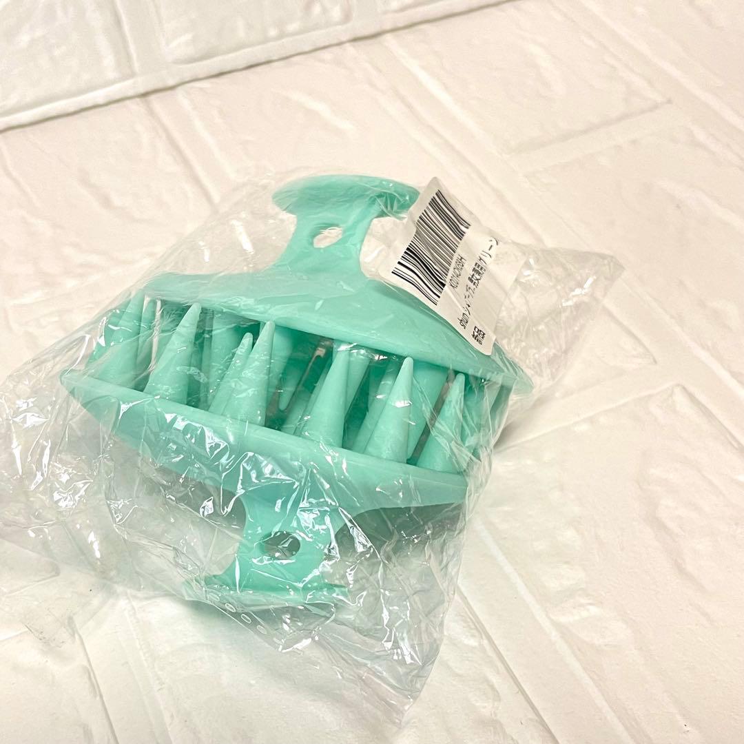 shum シャンプーブラシ ヘッドスパ 水色 シリコン製 2個セット