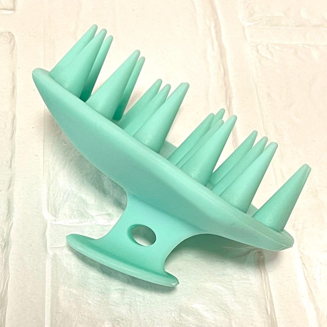 shum シャンプーブラシ ヘッドスパ 水色 シリコン製 2個セット