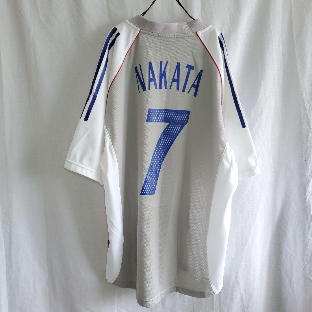アディダス 日本代表 ユニフォーム ウェア 白 2002 中田英寿選手 アウェイ