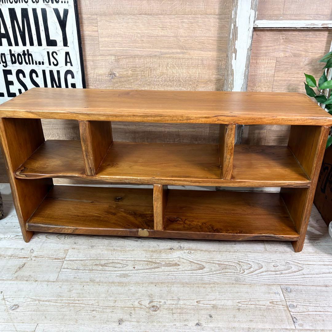 オールドチーク天然無垢材ナチュラルウッドテレビ台サイドボード飾り棚テーブル木製