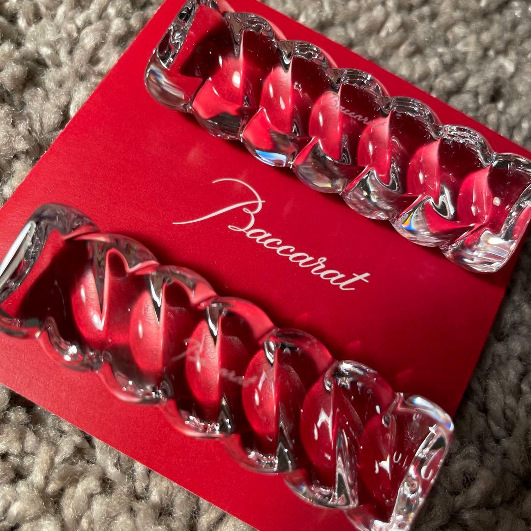 バカラ　ペア　箸置き　バンブー　チョップスティック　ホルダー　箱付き