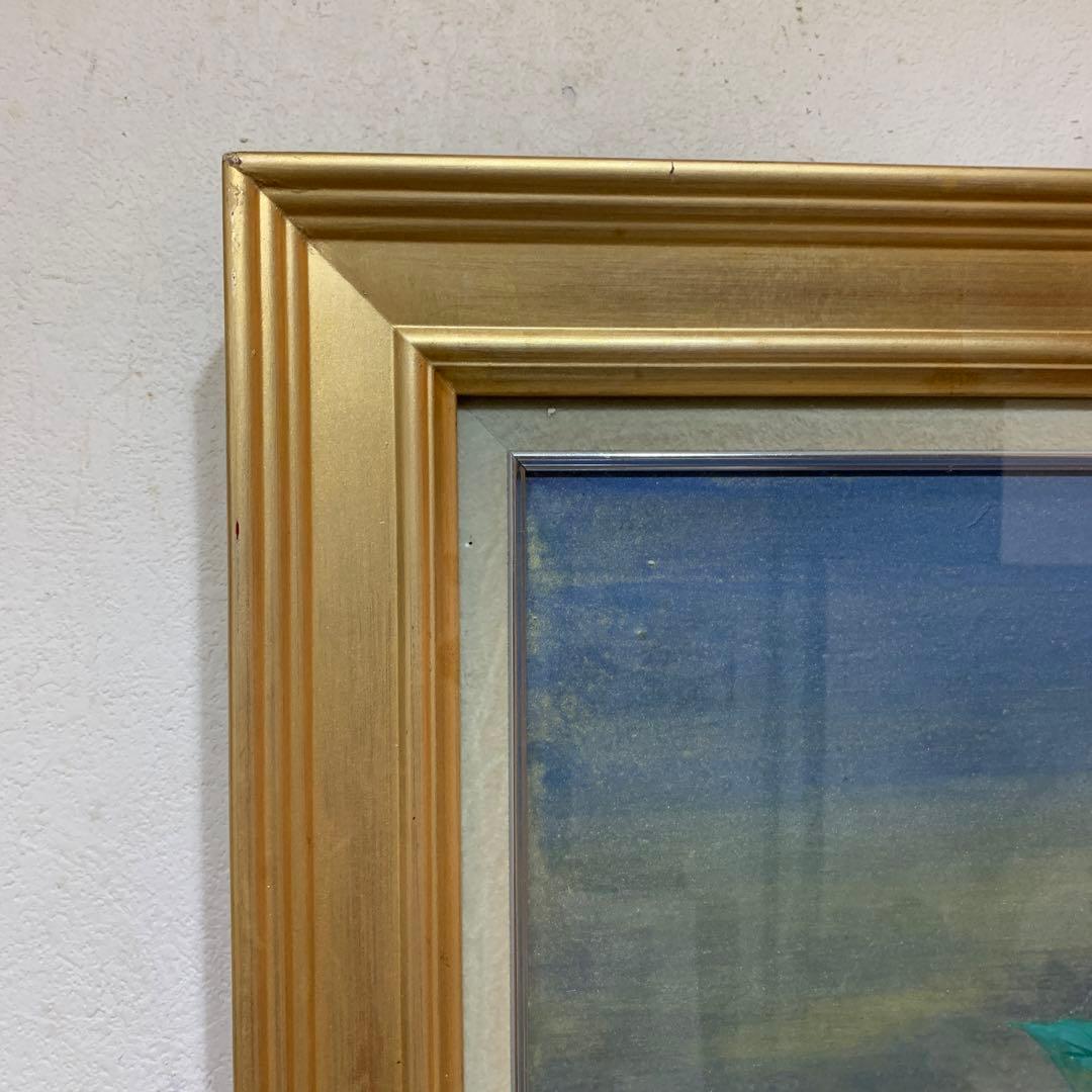 絵画　額装　日本画肉筆　真作　武井篤胤『富貴花』10号