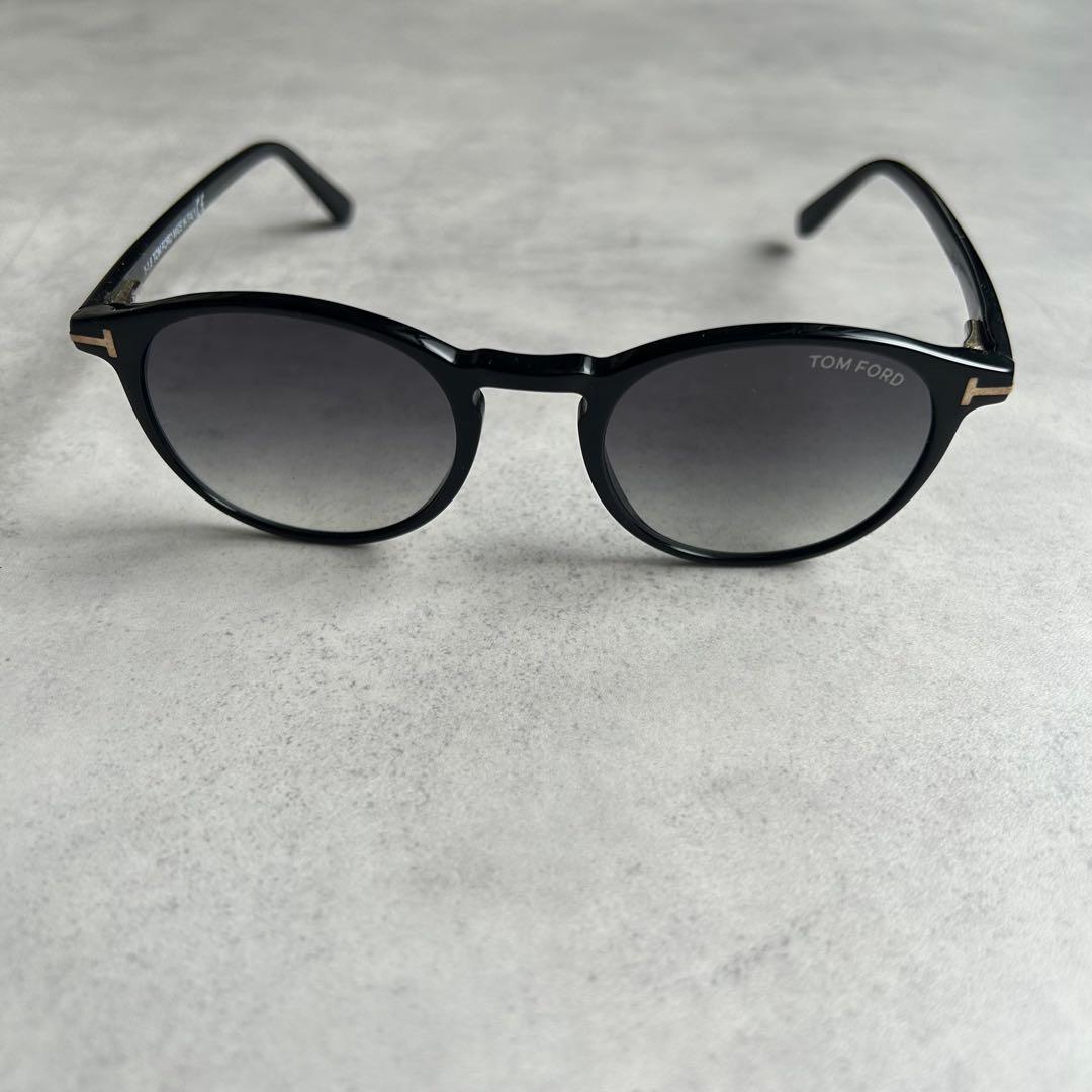 美品 トムフォード サングラス Andra TF530 145 黒 パントス