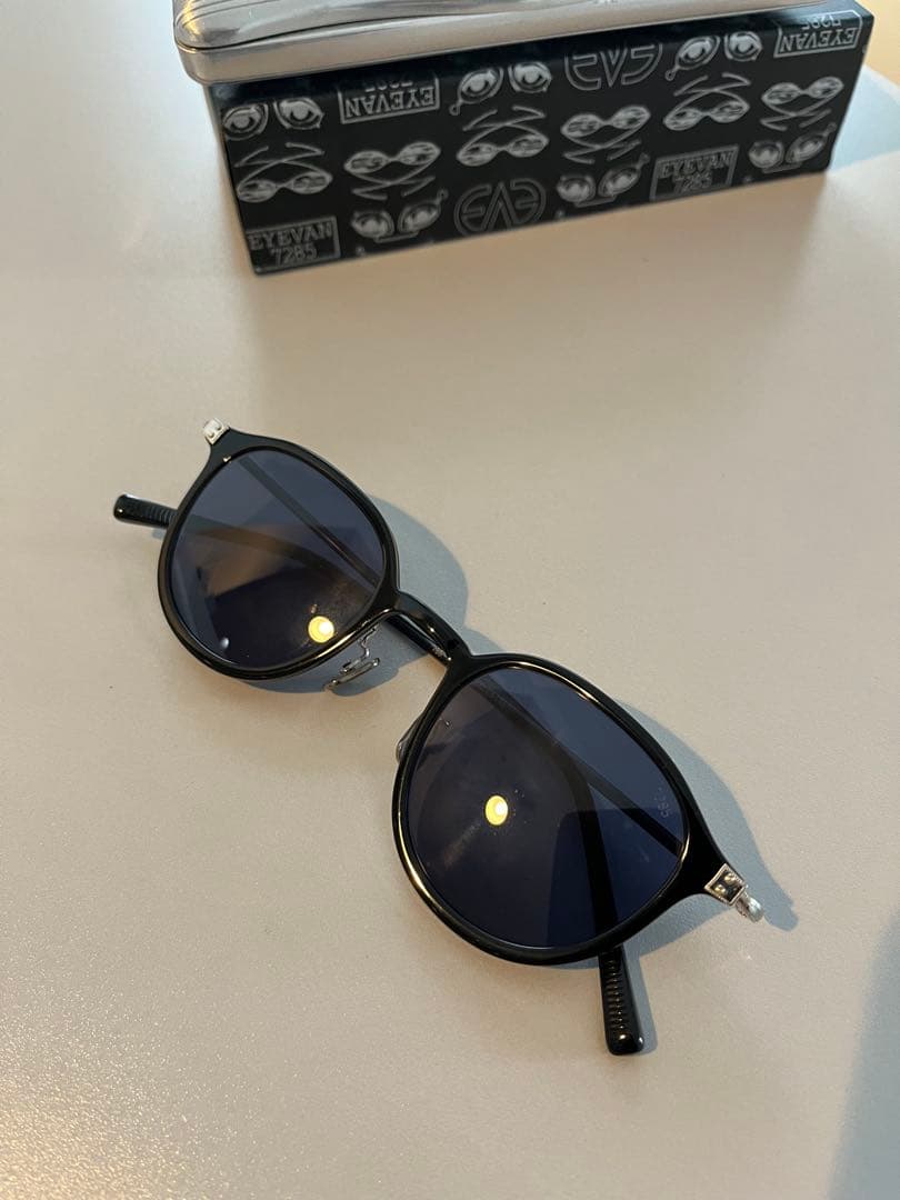 美品　EYEVAN7285 768 ブルーレンズ　サングラス