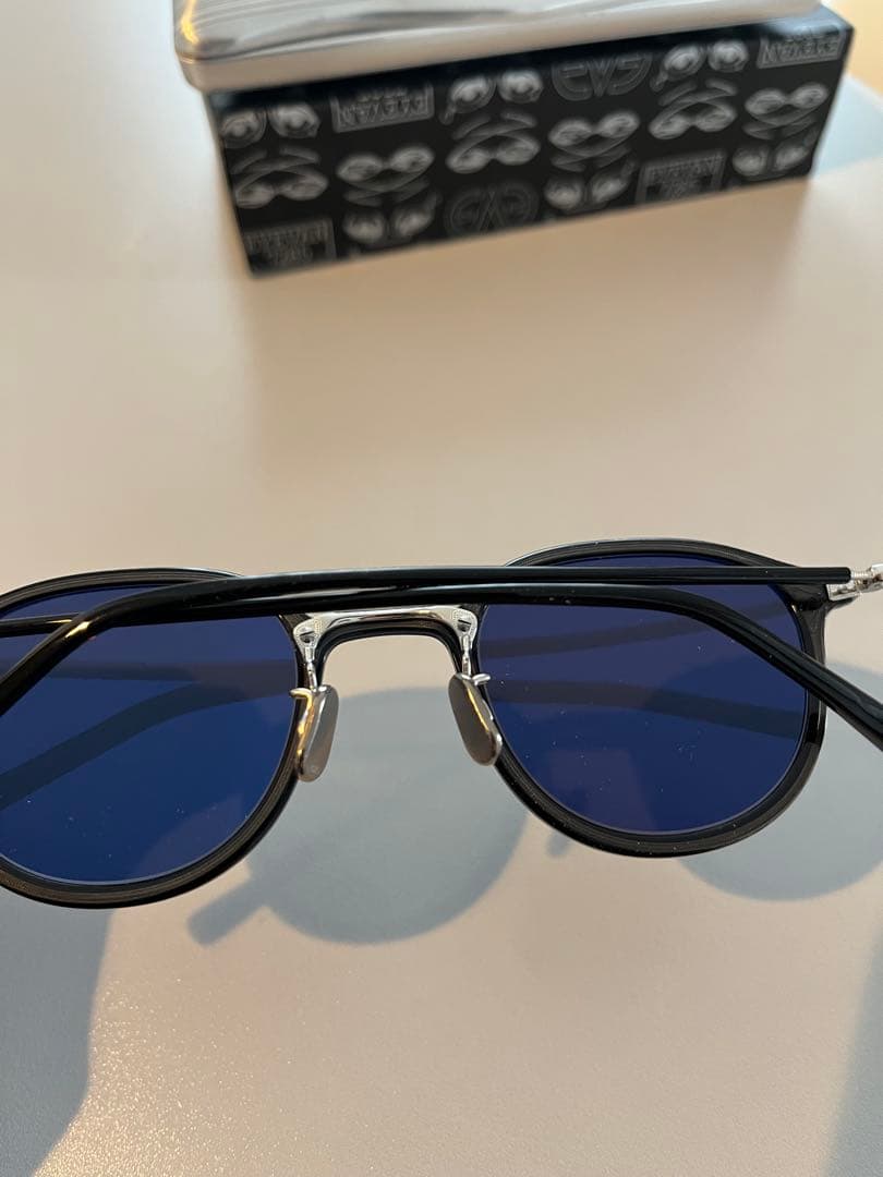 美品　EYEVAN7285 768 ブルーレンズ　サングラス