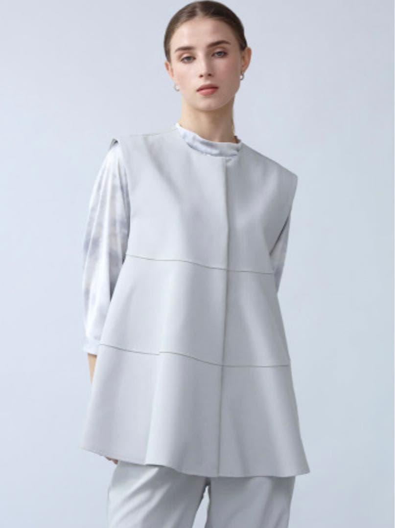 Aga ペプラムジレジャケット 9号　ブラック