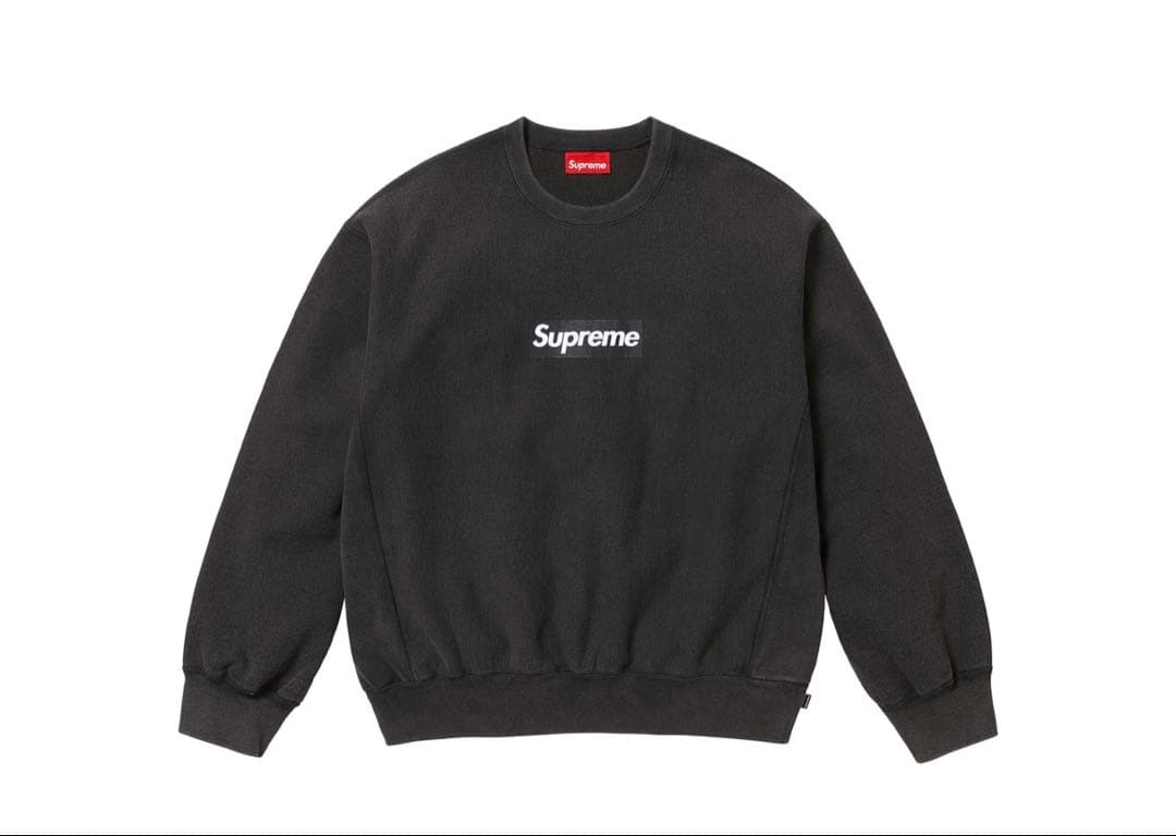 S*O様 Supreme Washed Box Logo Crewneck ブラ