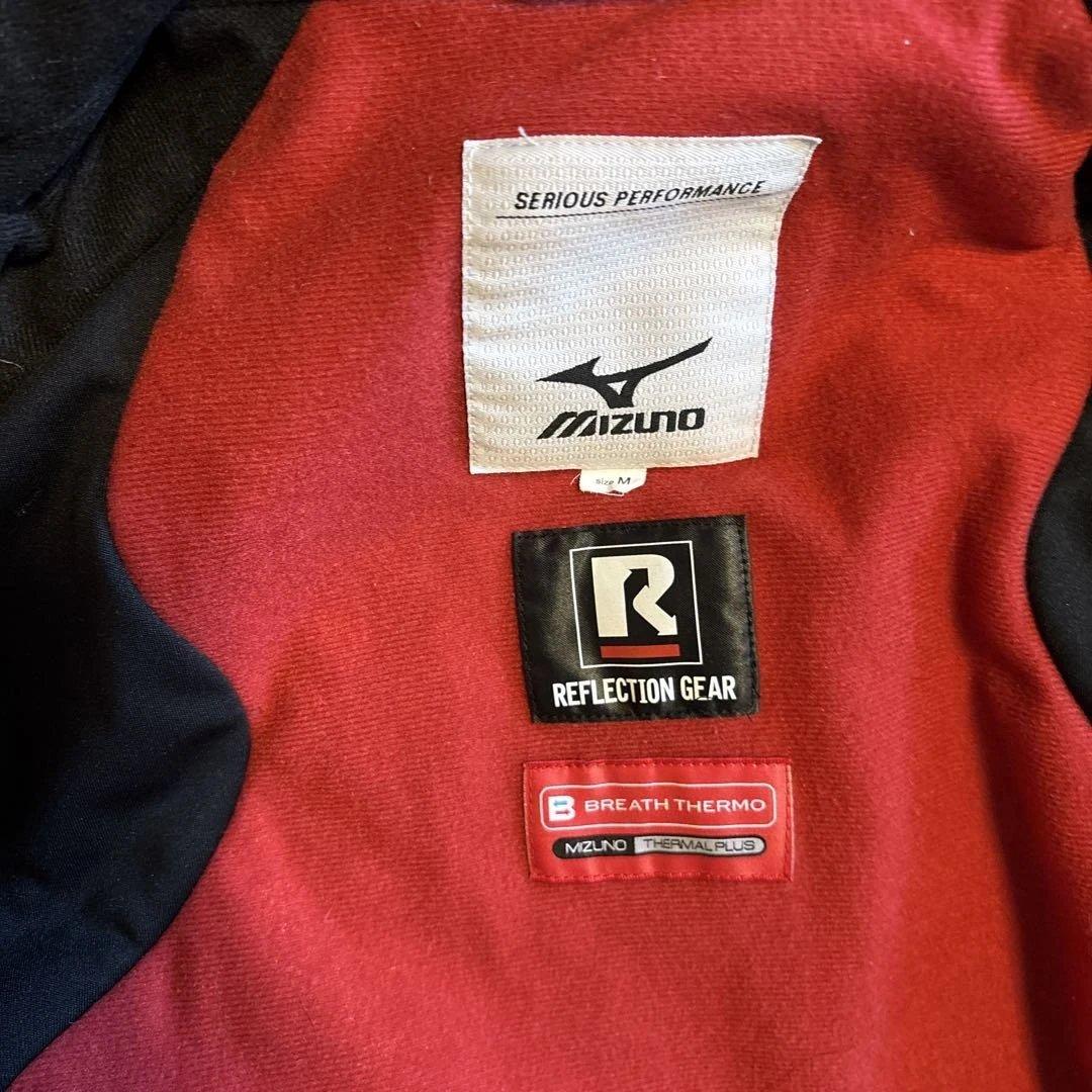 MIZUNOスキーウェア ホワイト/ブルー 格子模様　Mサイズ