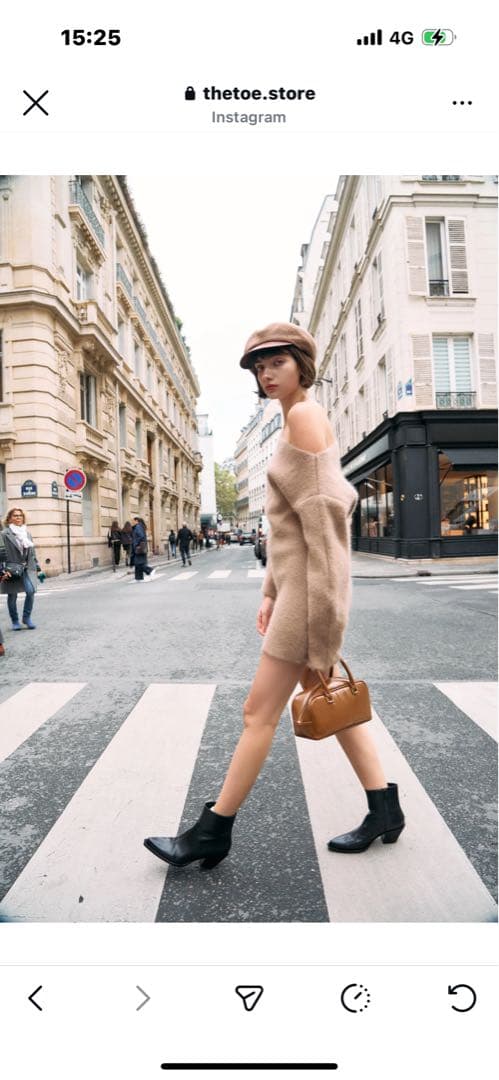 THE TOE Richmond angora sweaterニットワンピースM