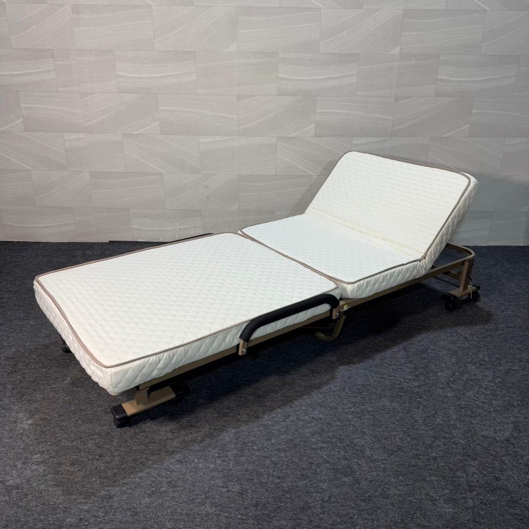 リクライニングベッド ウレタン入り折りたたみ 組立不要 d3563 完成品
