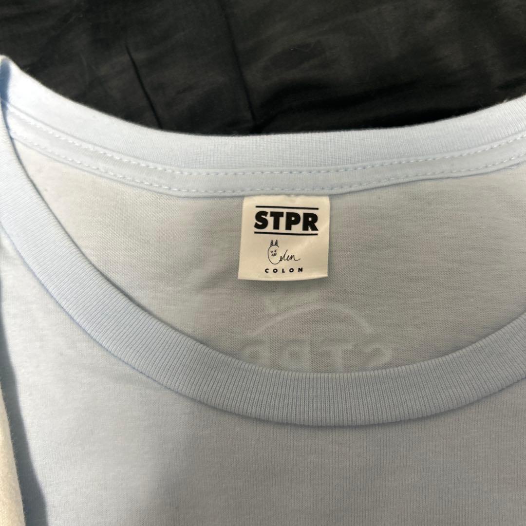 STPRロゴ入り水色Tシャツとぬいぐるみセット