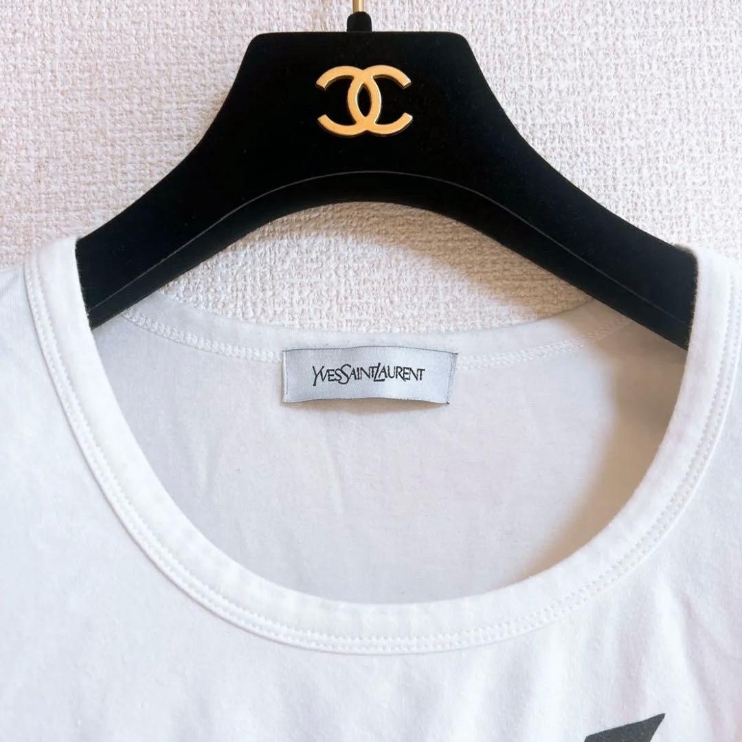 ミッキー様【正規品】✨Yves Saint Laurent✨ ロゴTシャツ　M