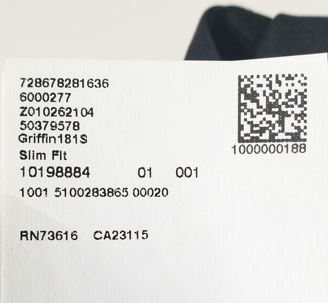 HUGO BOSS 黒 スラックス 40インチ 大きいサイズ 未使用新品タグ付き