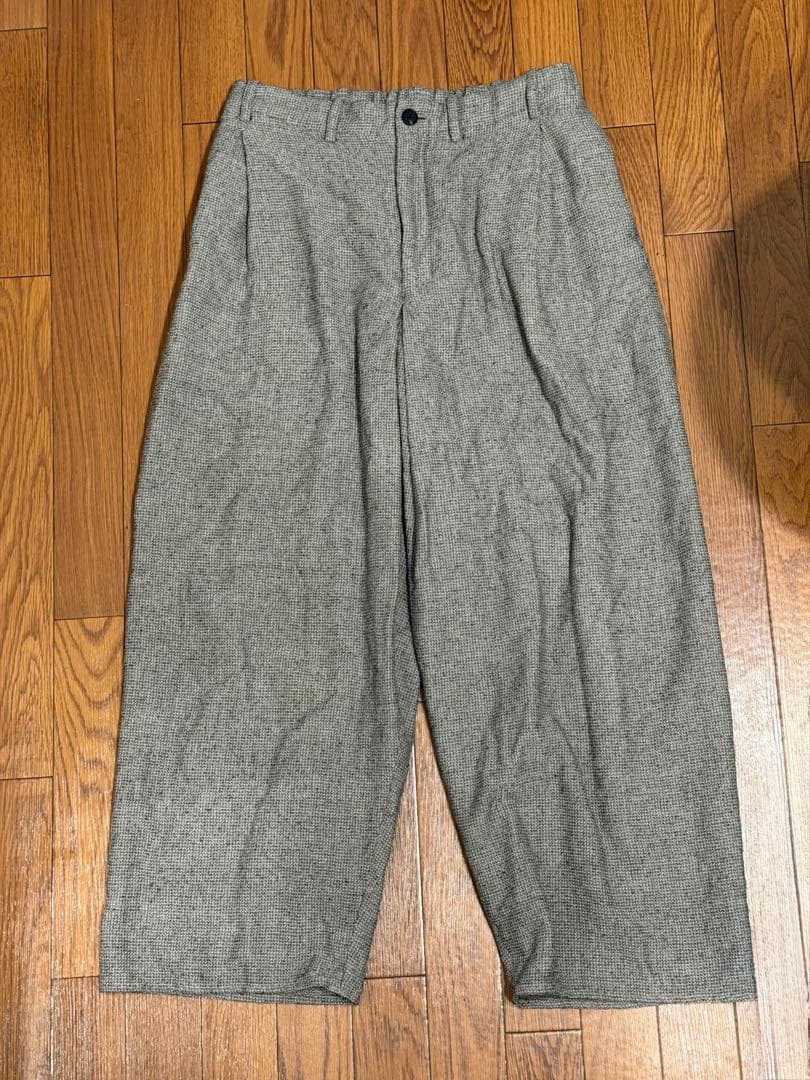 nonnotte ノノット 24SS ツイード ワイドスラックス サイズ4