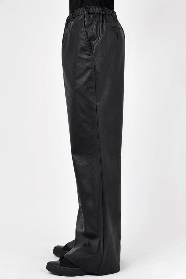 LAD MUSICIAN 25SS フェイクレザー フレアパンツ サイズ46