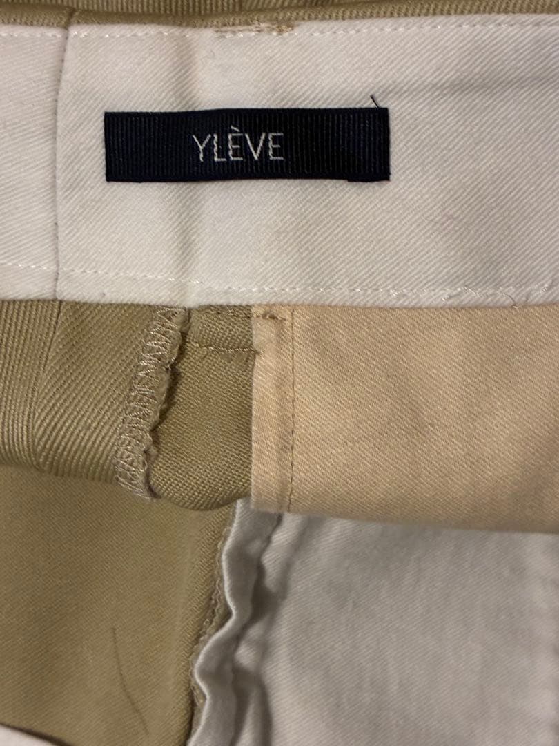 YLEVE WOOL RAYON TWILL TROUSERS ワイドスラックス