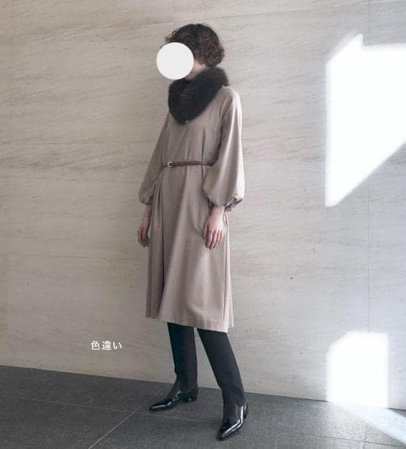 美品 EFFE BEAMS 4,3万 カシミア混ワンピース　エッフェ ビームス