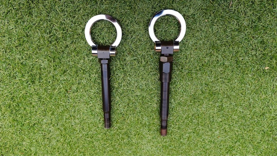 GarageKM1 牽引フック メッキ加工 フロント・リア　美品