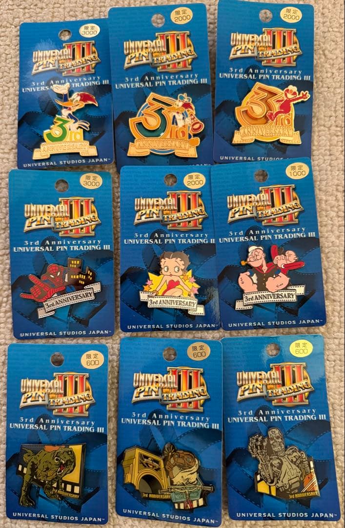 USJ ピントレーディングIII 3周年記念限定ピンバッジ20種セット
