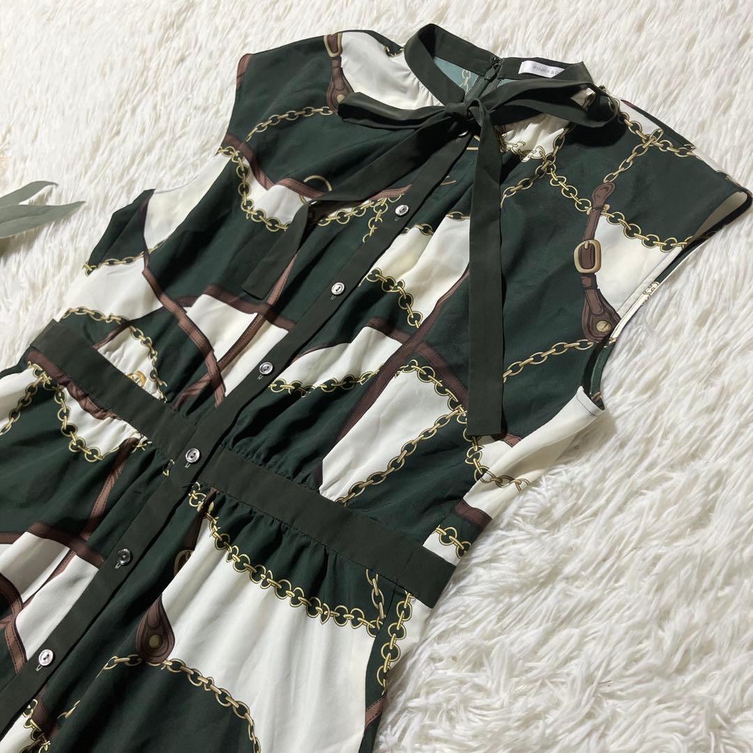 【R X】PINKY&DIANNE スカーフプリントワンピース 38