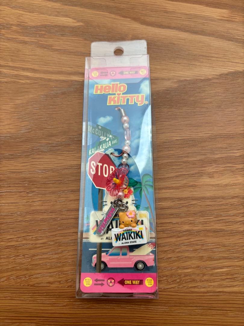 ハローキティ　ご当地ストラップ　ハワイ　ワイキキ