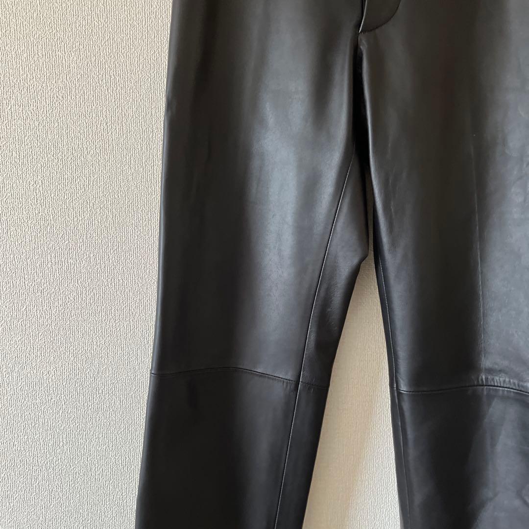 y*a様 定価14万　ほぼ新品　REVERBERATE 30 レザーパンツ　レシ
