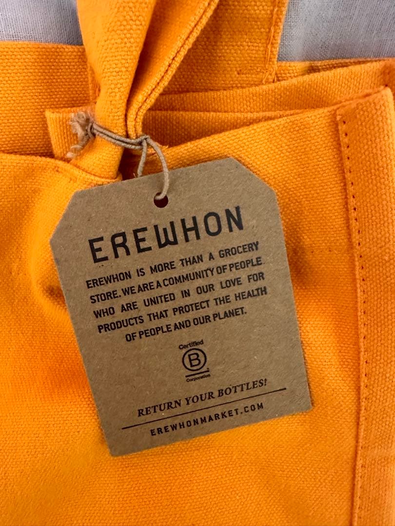 【新品未使用】EREWHON エコバッグ オレンジ