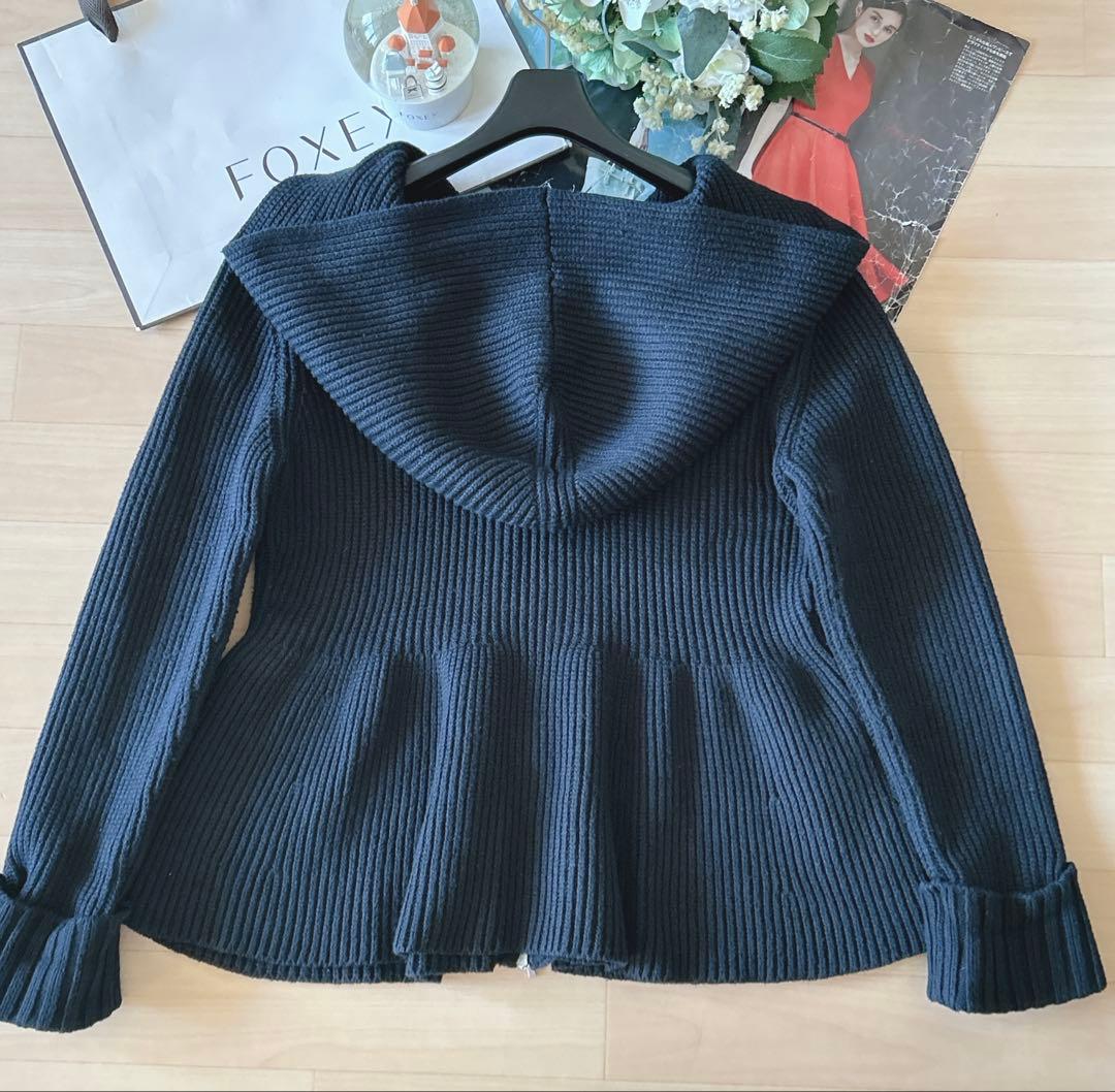 極美品！FOXEYニットパーカー　40 Rene foxey