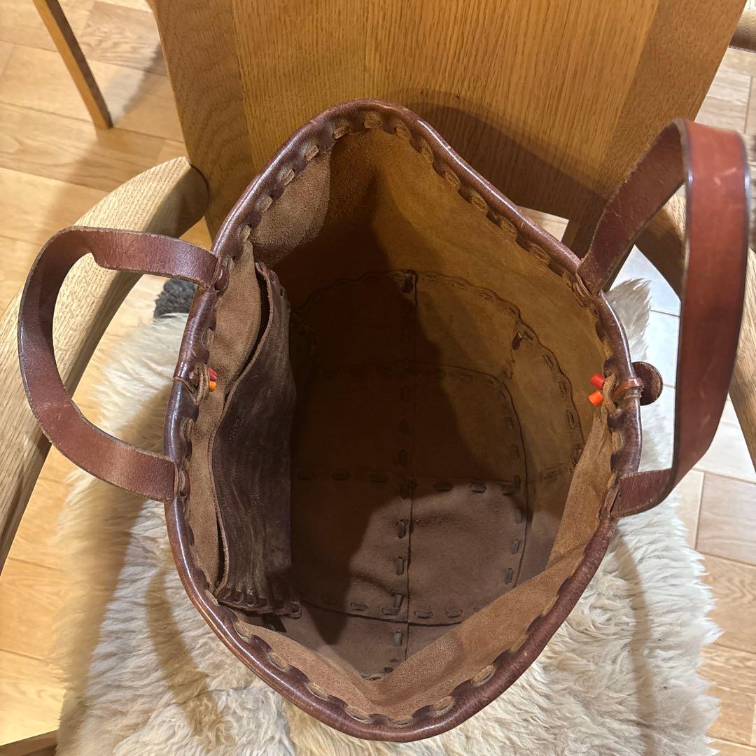 ★アンリクィール★ブラウン レザーバッグ★