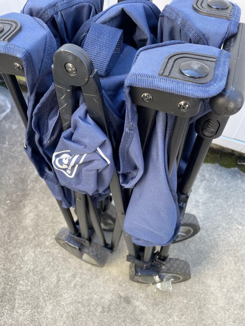 Coleman　折りたたみワゴン　ネイビー　アウトドア　キャリー　人気商品‼️