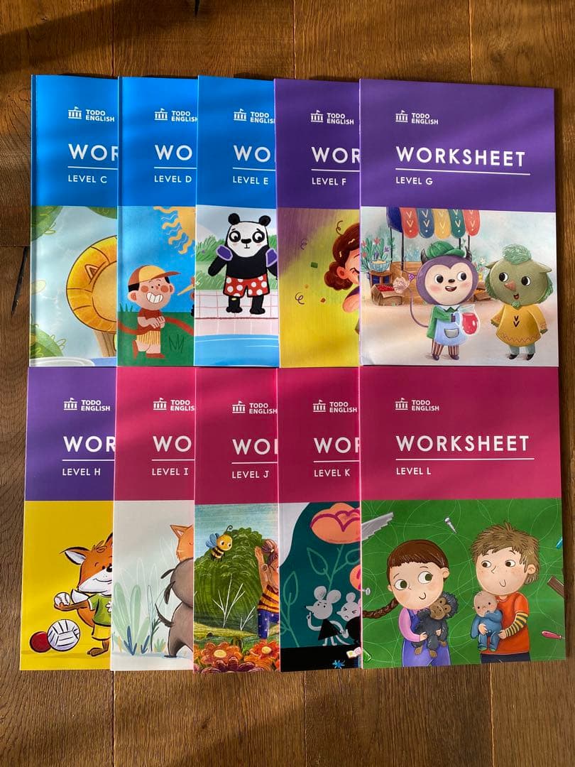 トド英語 ワークシート TODO ENGLISH WORK SHEET 10冊