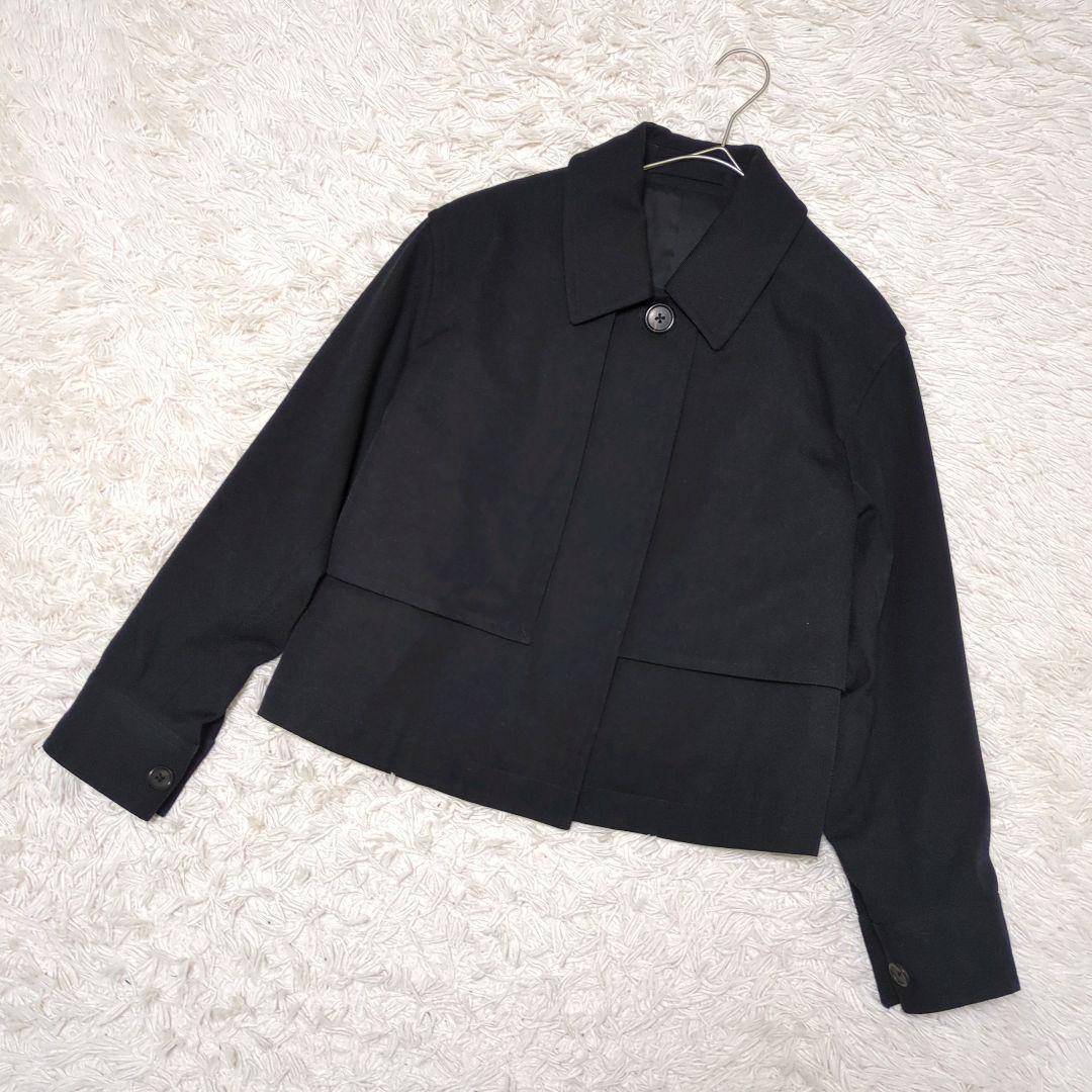 マーガレットハウエル　2022AW ウールツイル　ブルゾン　ジャケット　比翼　Ⅱ