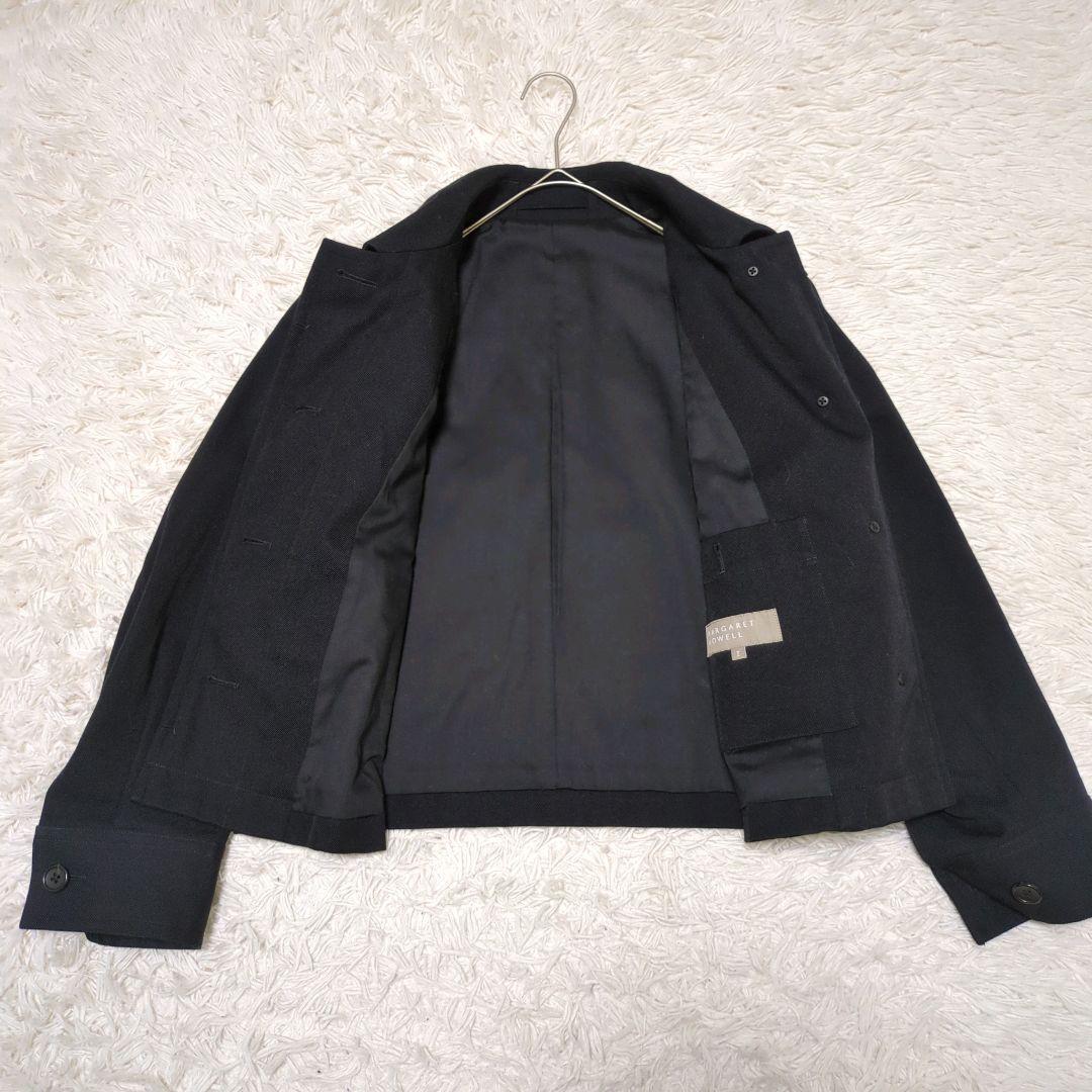 マーガレットハウエル　2022AW ウールツイル　ブルゾン　ジャケット　比翼　Ⅱ
