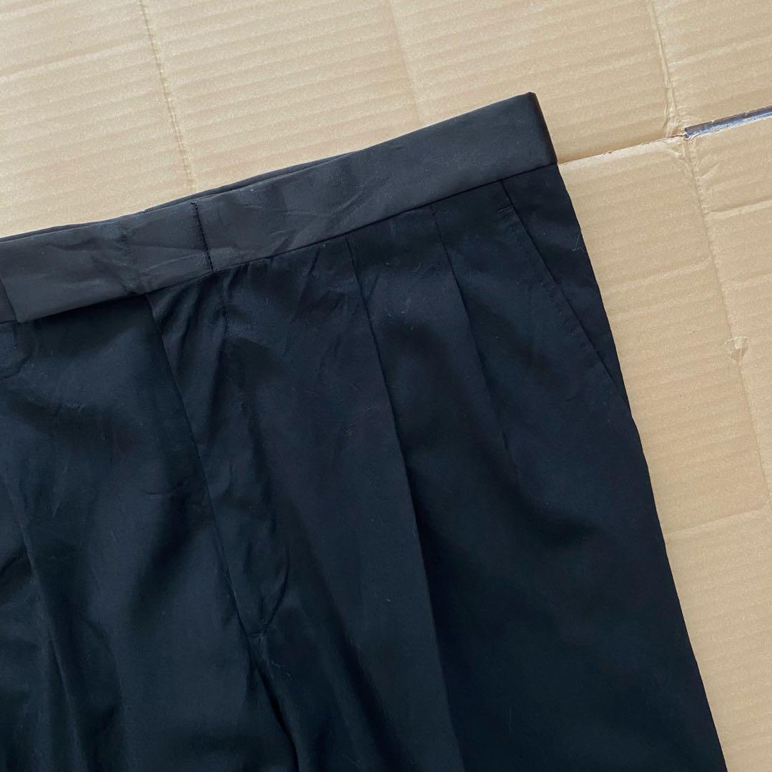 パンツ 1970s side line black buggy slacks u.s.a