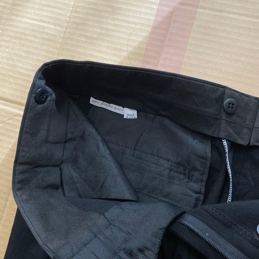 パンツ 1970s side line black buggy slacks u.s.a