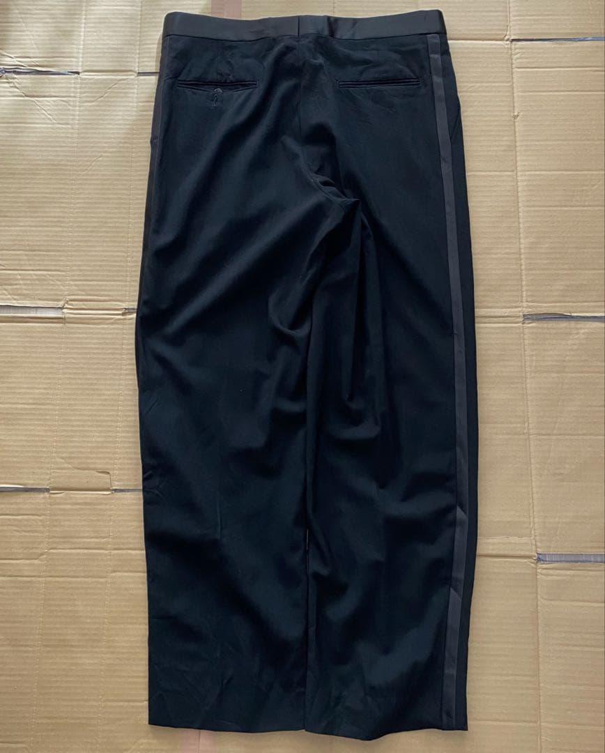 パンツ 1970s side line black buggy slacks u.s.a