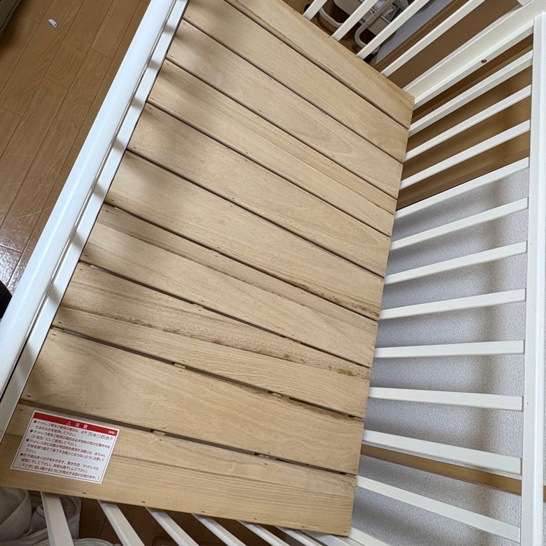 Mel⭐︎カトージ　ベビーベッド　ホワイト