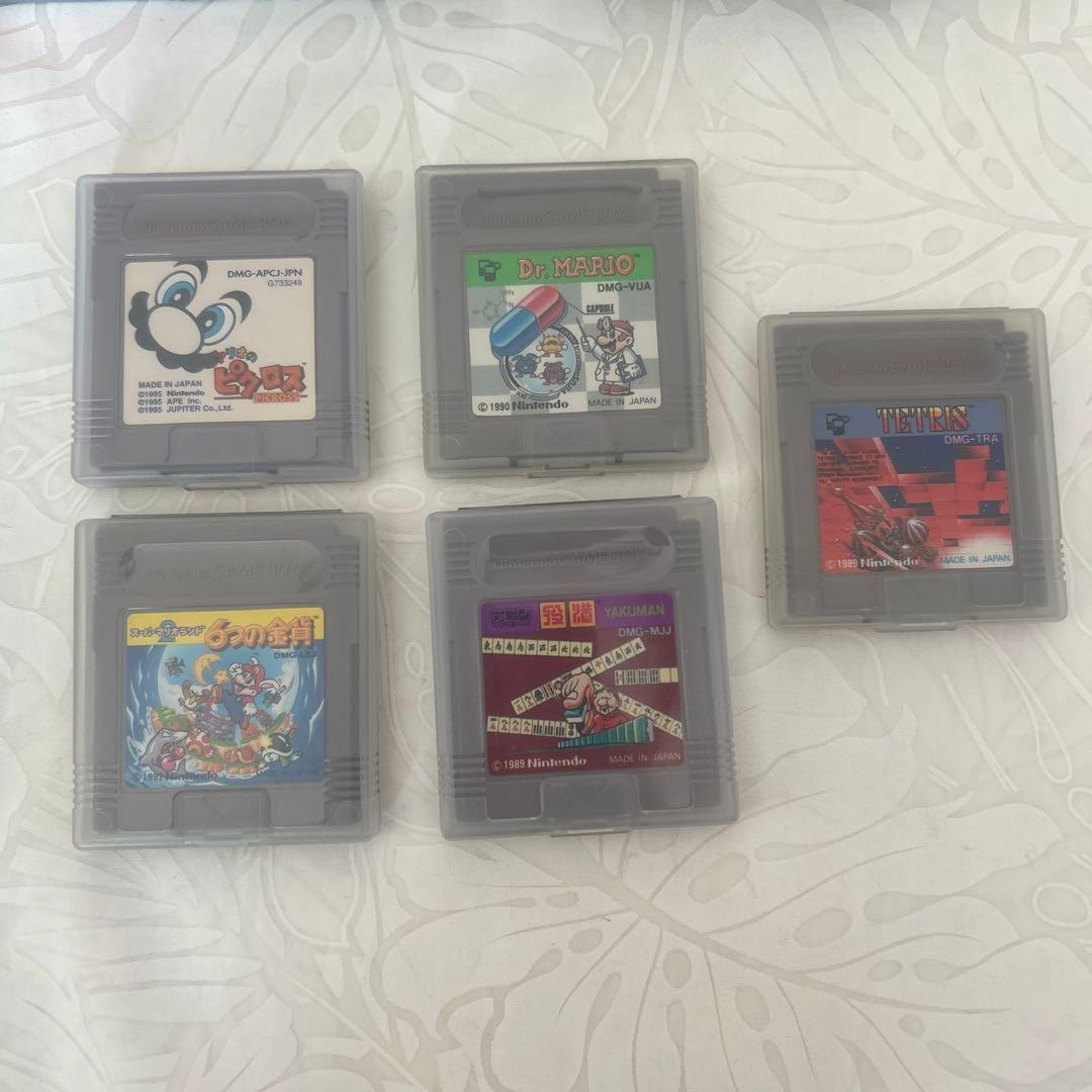 ゲームボーイ　GAMEBOY ブロス　黒　動作確認済み 通信ケーブル　ソフト