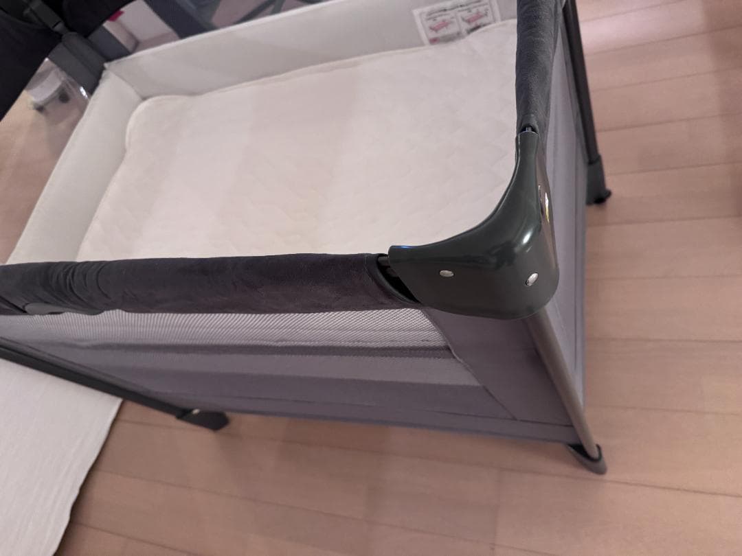 Air Plus ココネル エアープラス AB たためるベビーベッド グレー