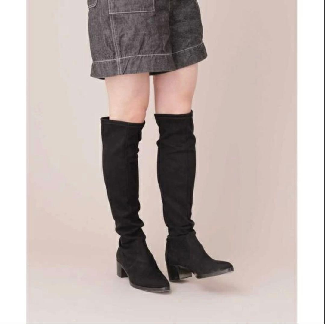 マユ様☆FABIO RUSCONIファビオルスコーニ ストレッチニーハイブーツ