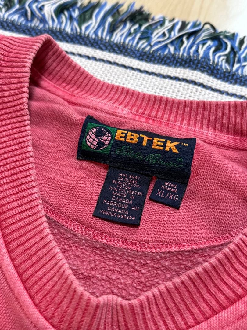 90s エディーバウアー EBTEK スウェット 着画 174cm着用