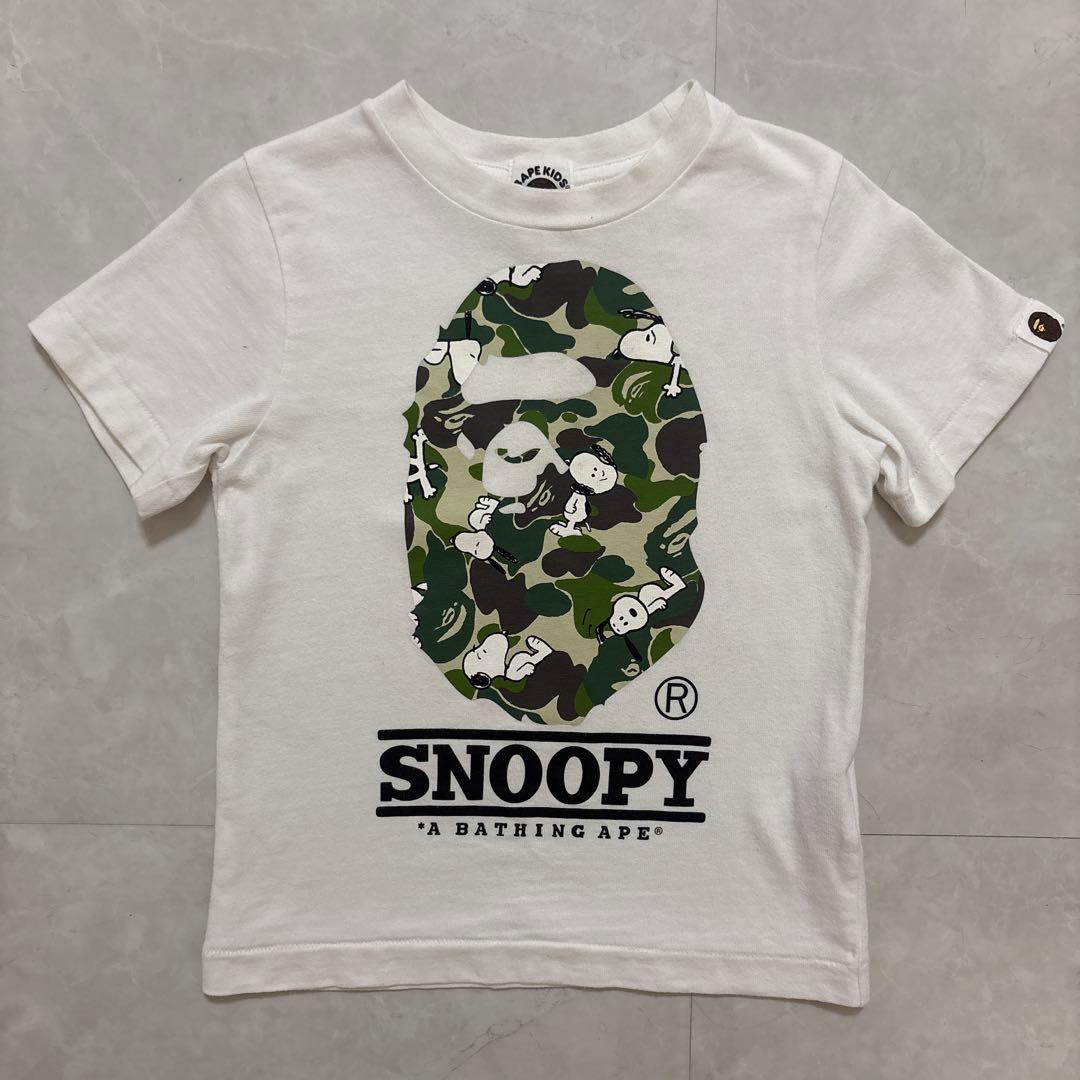 BAPE KIDS スヌーピー コラボ Tシャツ ②