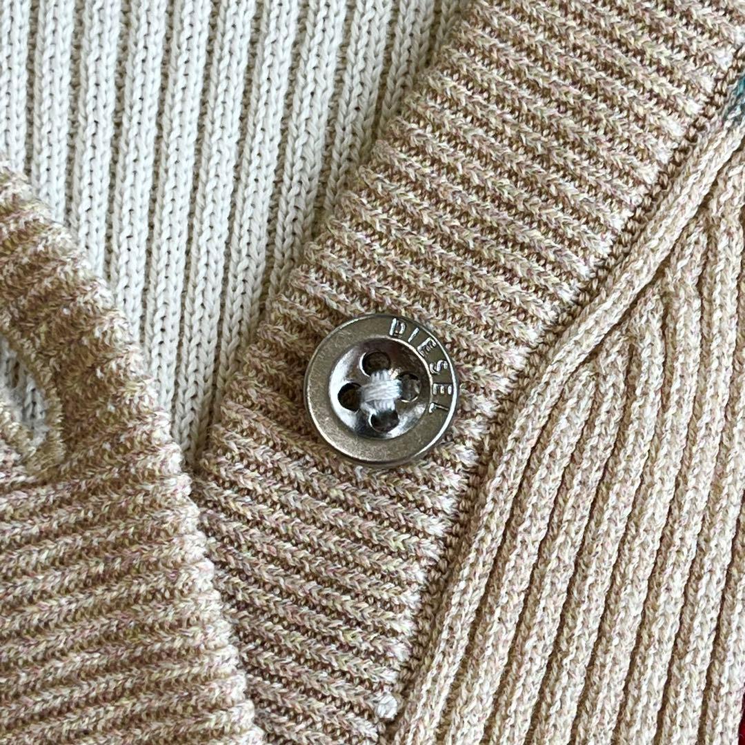 美品 DIESEL ディーゼル タイト ニットワンピース ロゴ