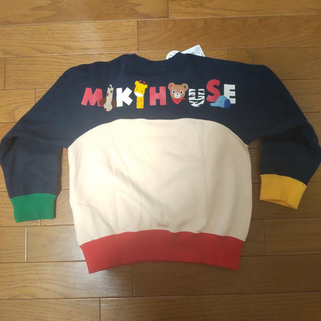 新品　MIKIHOUSE トレーナー プッチー ロゴ ミキハウス 120
