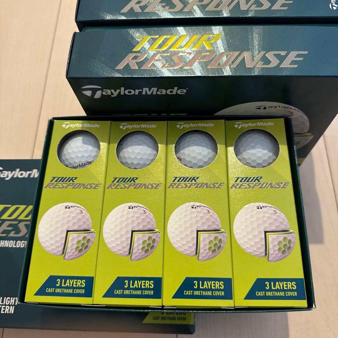 TaylorMade TOUR RESPONSE ゴルフボール ホワイト4ダース