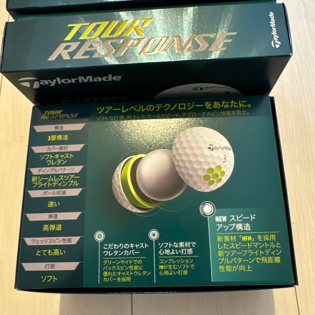 TaylorMade TOUR RESPONSE ゴルフボール ホワイト4ダース