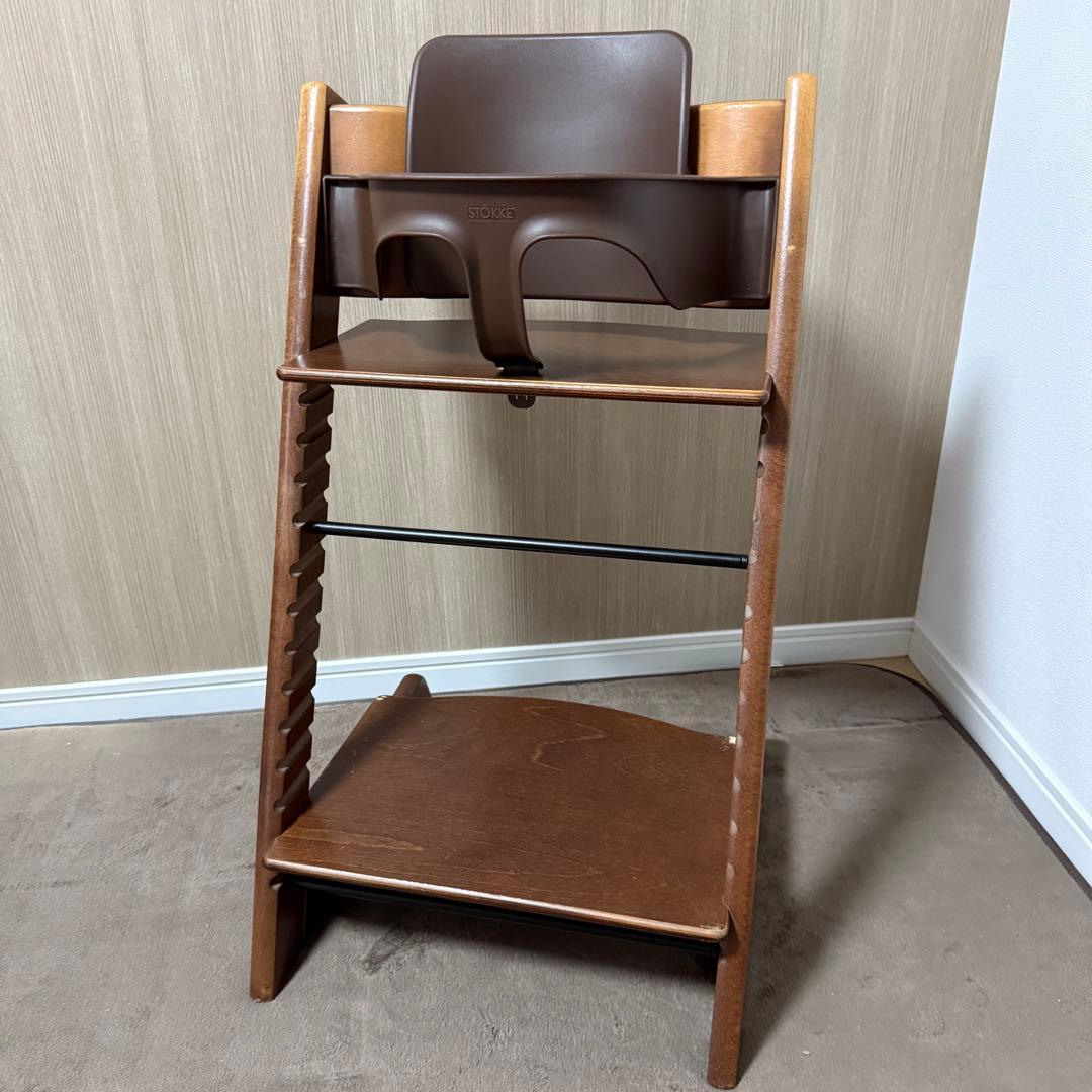 ストッケ　トリップトラップ　シリアル3 ベビーセット　ブラウン　茶色　ガード